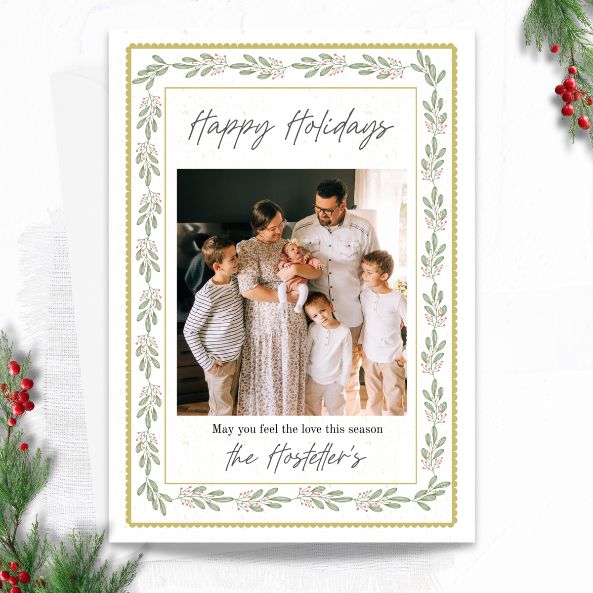 The Timeless Holiday Custom Christmas Card