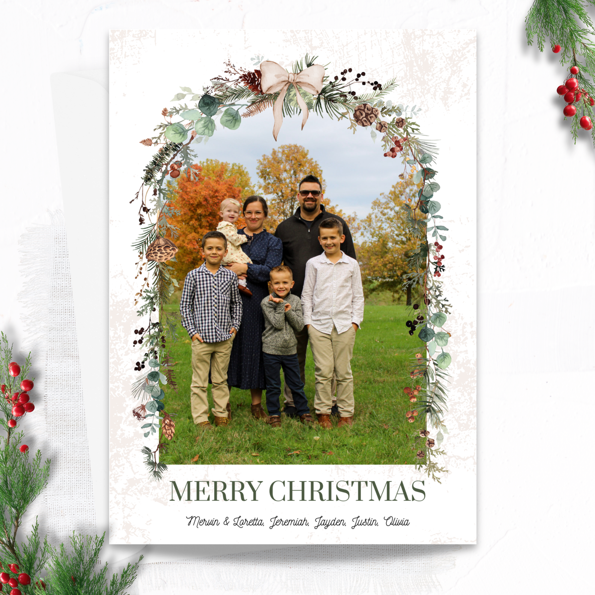 The Christmas Garden Custom Christmas Card