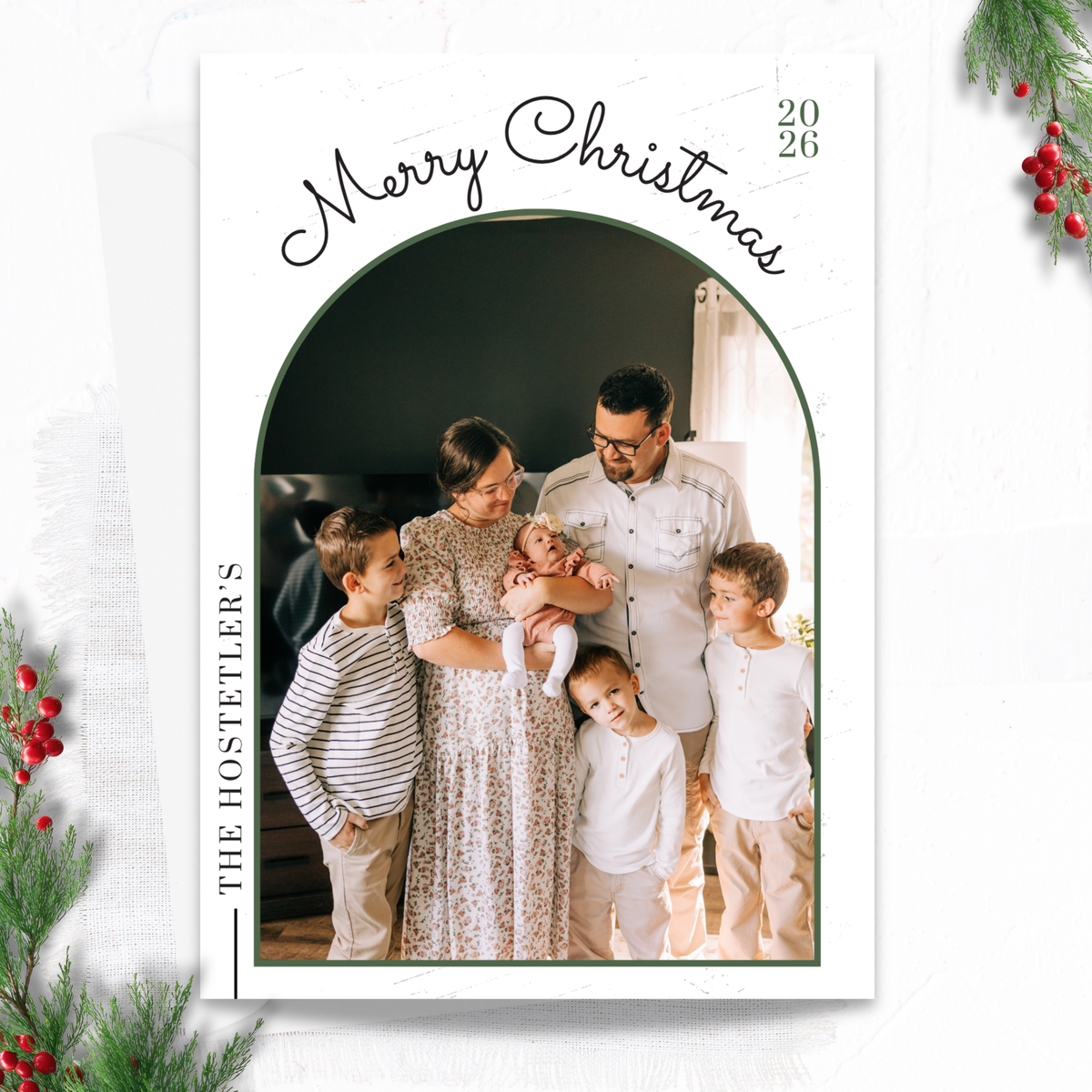 The Modern Arch Custom Christmas Card