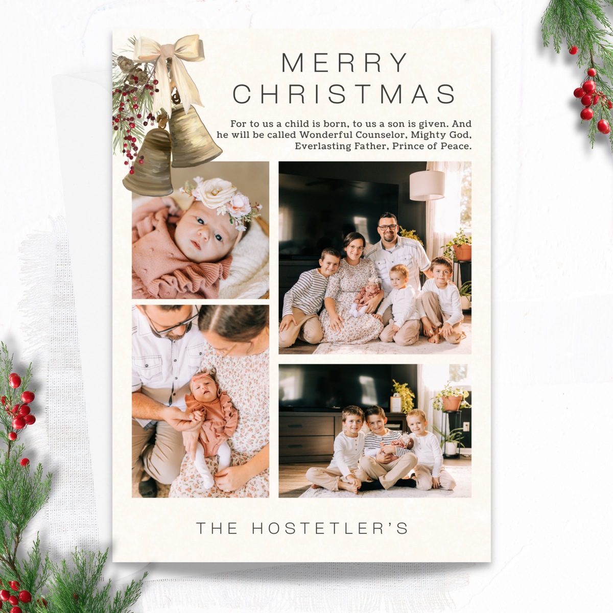 The Merry Memories Custom Christmas Card
